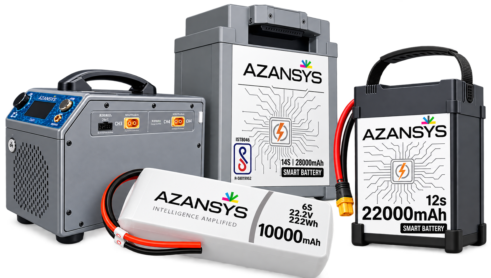 AZANSYS drone battery and charger